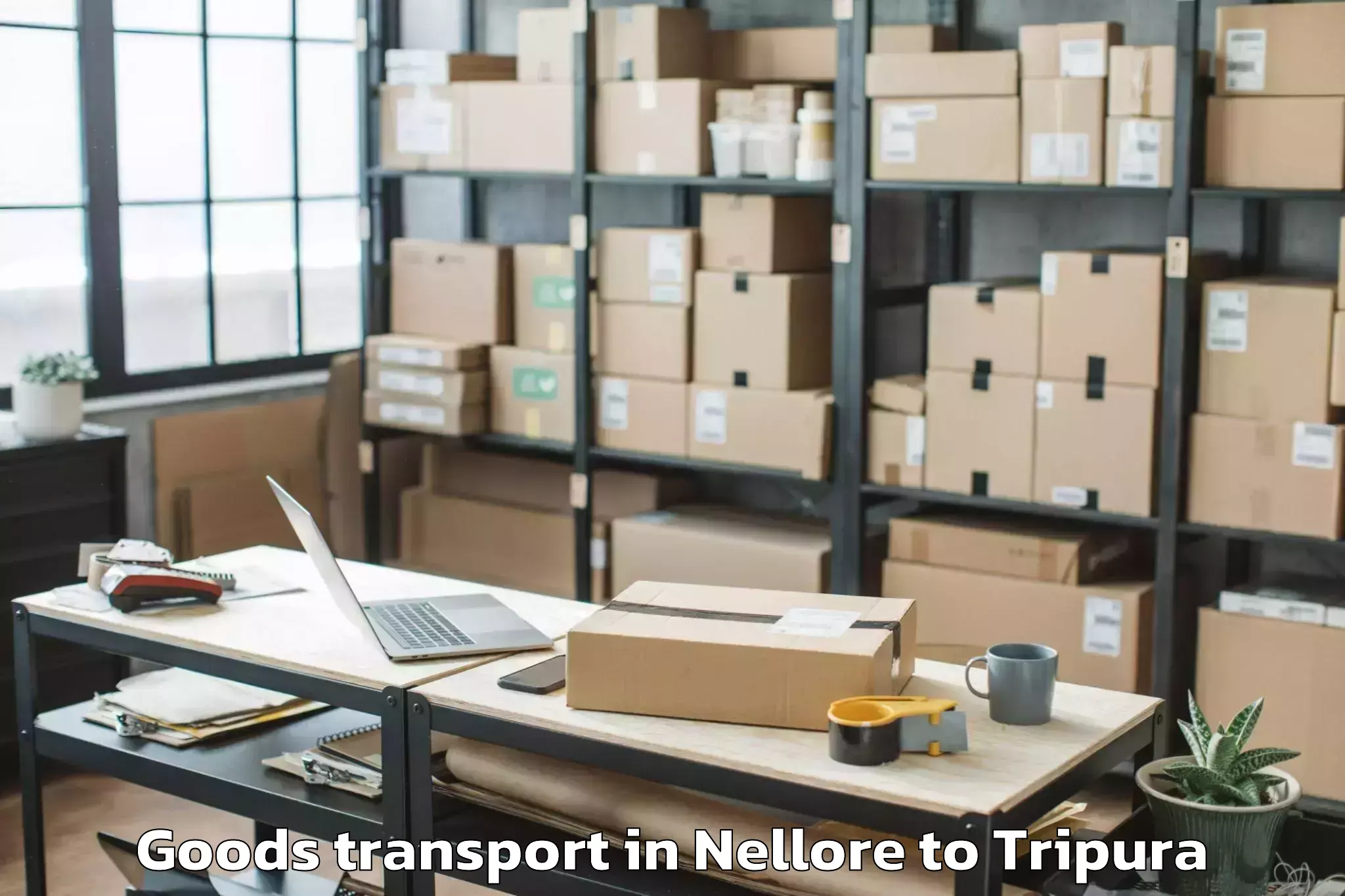 Nellore to Agartala Goods Transport Booking